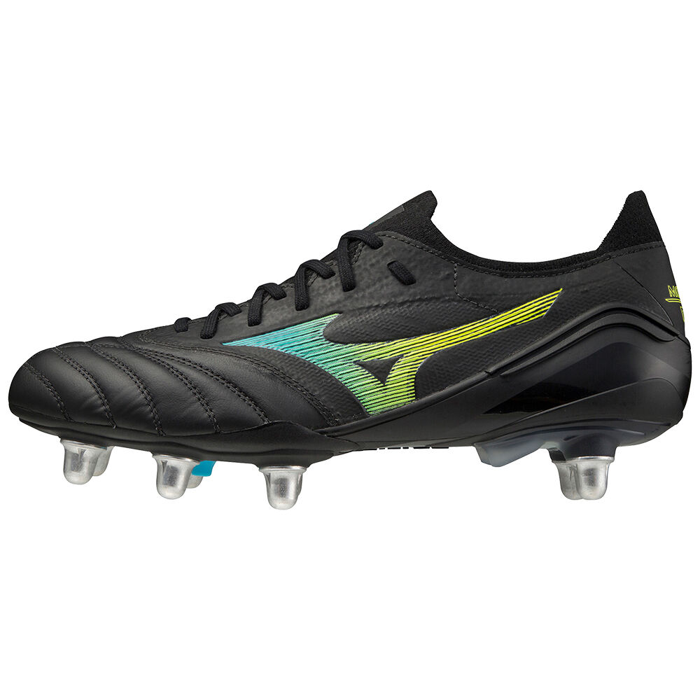 Mizuno Men's Morelia Neo Iii Beta Elite Si Soccer Cleats Black/Blue Turquoise (P1GC209218-SEN)